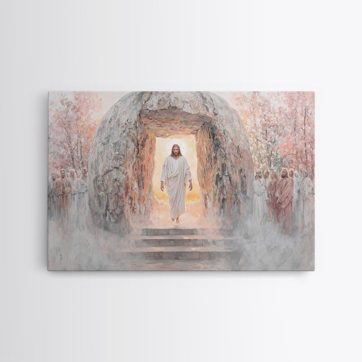 Glory Beyond The Tomb | Framed Canvas Print | Christian Art | Jesus Painting | Christian Wall Art | Christian Art Canvas | Easter Art | Chr
