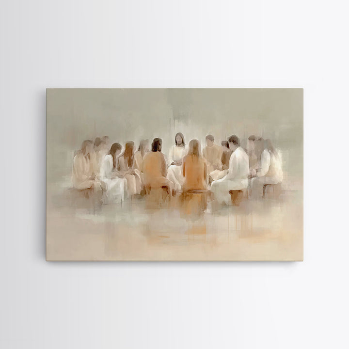 Field of Grace - Framed Canvas Print - Christian Art Canvas - Jesus Painting - Christian Wall Art - Minimalist Christian Art - Christmas Ar