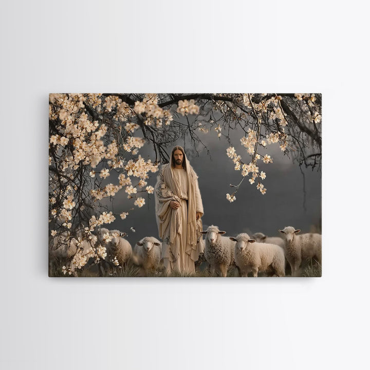 Heavenly Orchard – Framed Canvas Print – Christian Art Canvas – Christian Wall Art – Jesus Painting – Large Christian Art – Christian Chris