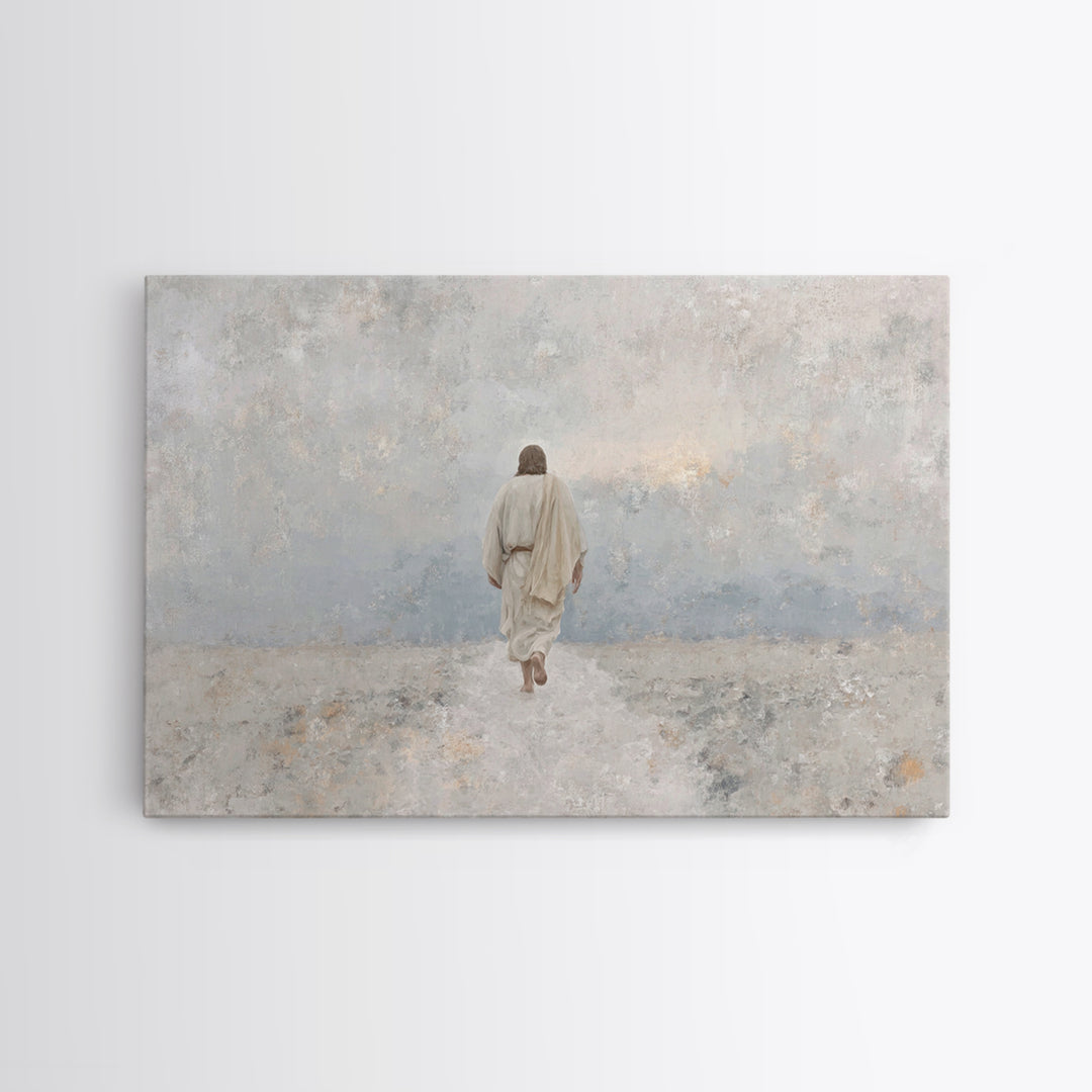 Heaven’s Horizon | Framed Canvas Print | Christian Wall Art | Jesus Painting | Christian Art Canvas | Unique Christian Art