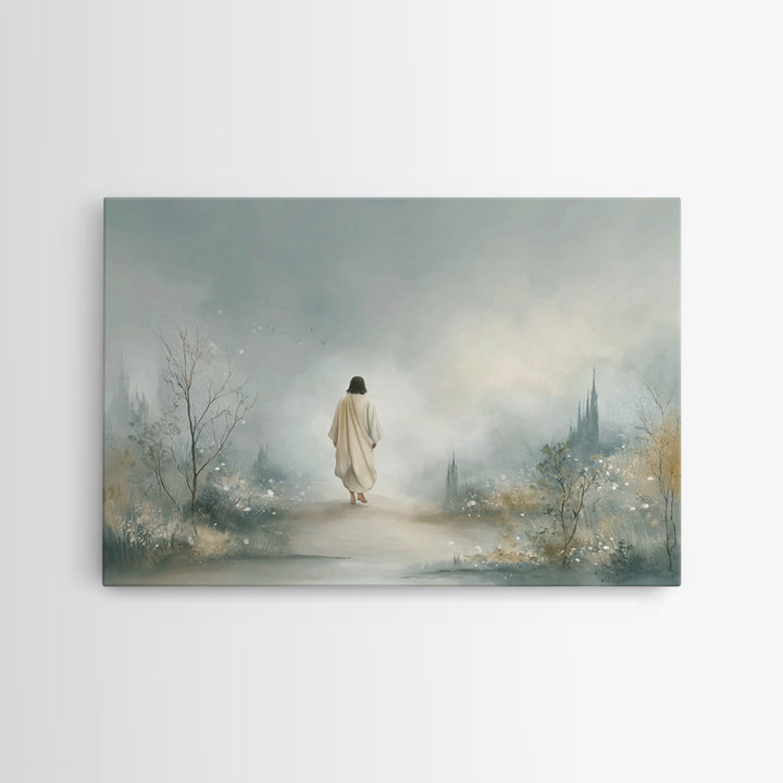 Kingdom Journey – Framed Canvas Print – Christian Art Canvas – Jesus Painting – Christian Wall Art – Christian Christmas Art