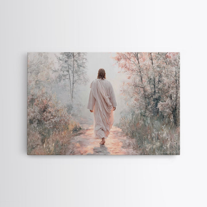 Blossoms Of Faith | Framed Canvas Print | Christian Art Canvas | Jesus Painting | Christian Wall Art | Christian Gift Ideas