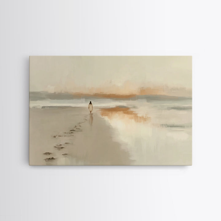 Horizon Of Hope, Framed Canvas Print, Christian Art Print, Jesus Painting Canvas, Christian Wall Art, Minimalist Christian Art, Christian D