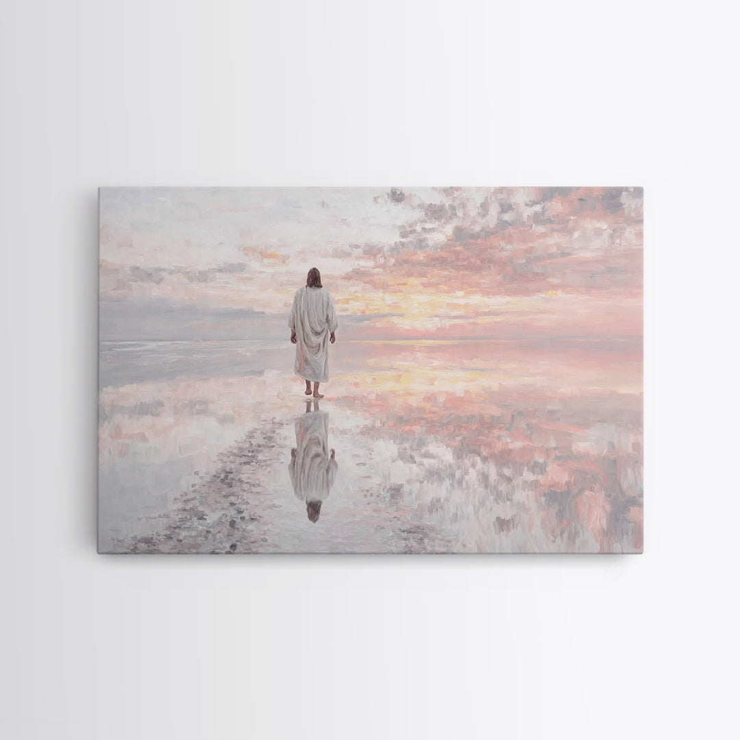 Horizon Of Grace | Framed Canvas Print | Christian Art Canvas | Jesus Painting | Christian Wall Art | Subtle Christian Art | Christian Art