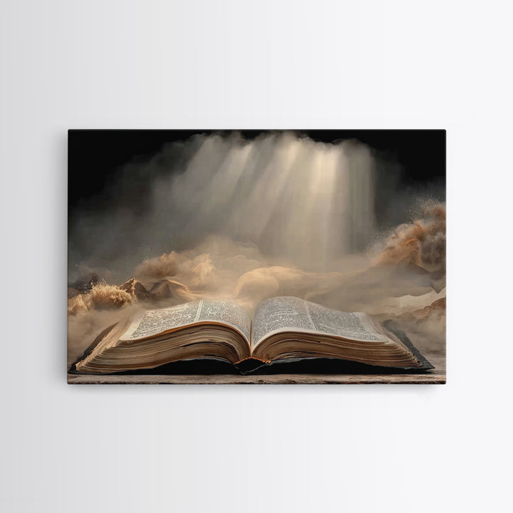 Night Of Wonder – Framed Canvas Print – Christian Wall Art – Christian Art Canvas – Christian Christmas Art – Jesus Painting – Christian De