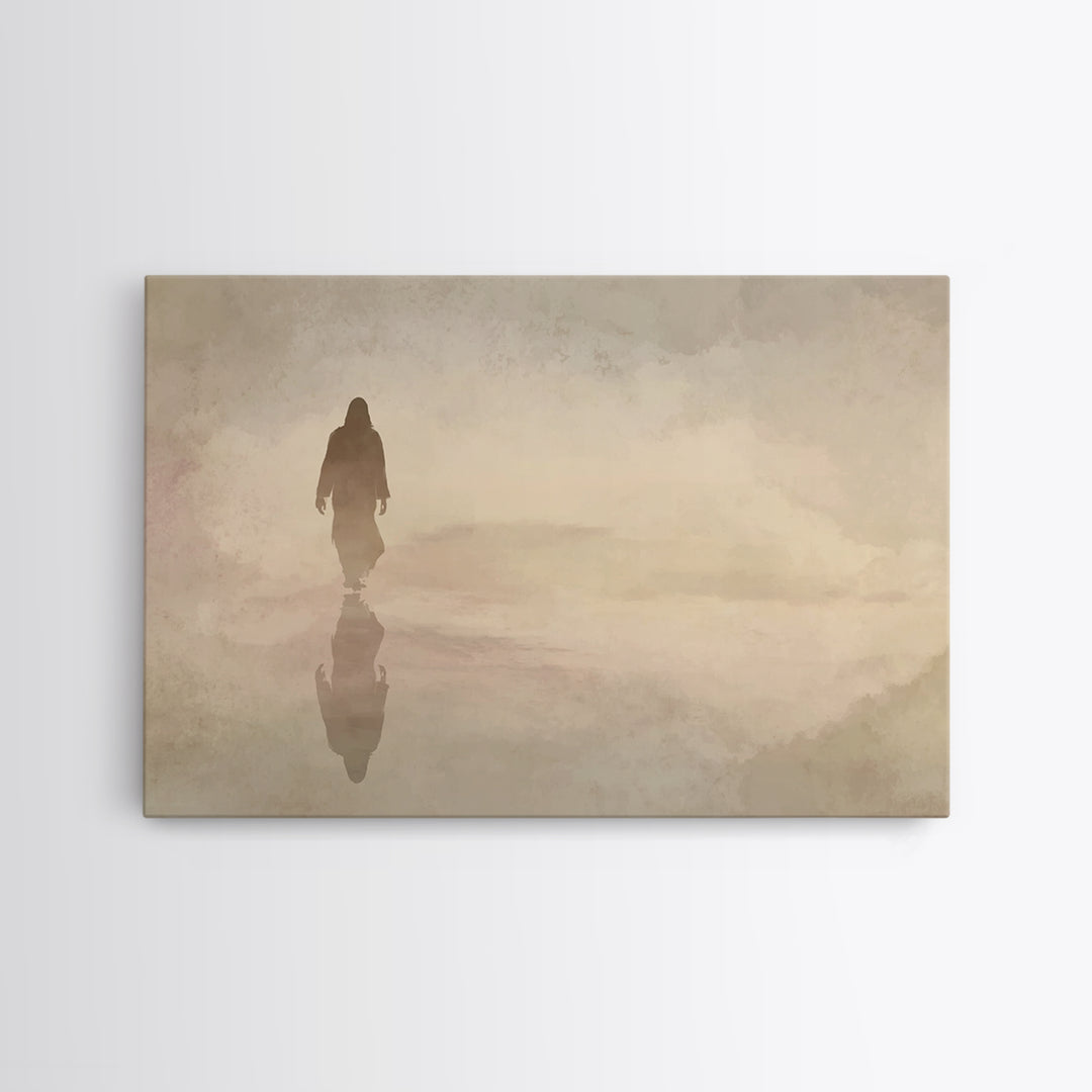 Path Of Mercy – Framed Canvas Print – Christian Wall Art – Jesus Painting – Christian Art Canvas – Moody Christian Art – Christian Decor Fo
