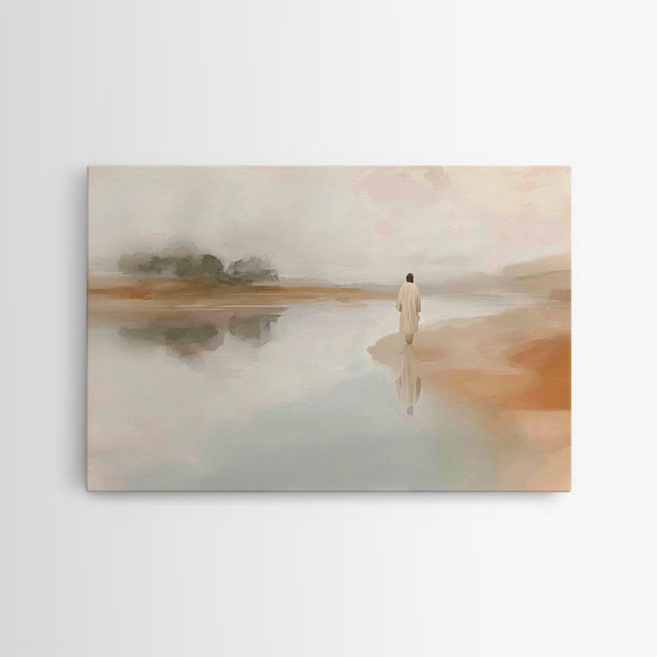 Dawn Of Faith | Framed Canvas Print | Christian Art Canvas | Jesus Painting | Christian Wall Art | Vintage Christian Art | Christian Christ