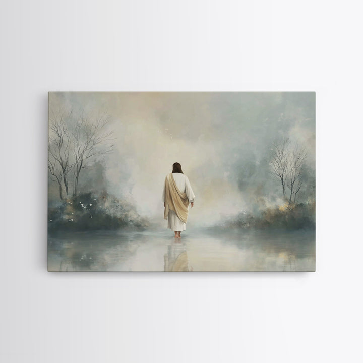 Celestial Promise – Framed Canvas Print – Christian Art Canvas – Jesus Painting – Christian Christmas Art – Framed Christmas Art – Christia