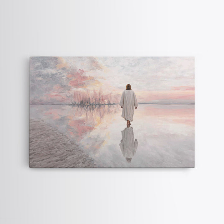 Dawn of Redemption | Framed Canvas Print | Jesus Painting | Christian Art Canvas | Christian Wall Art | White Christmas Art | Christian Chr