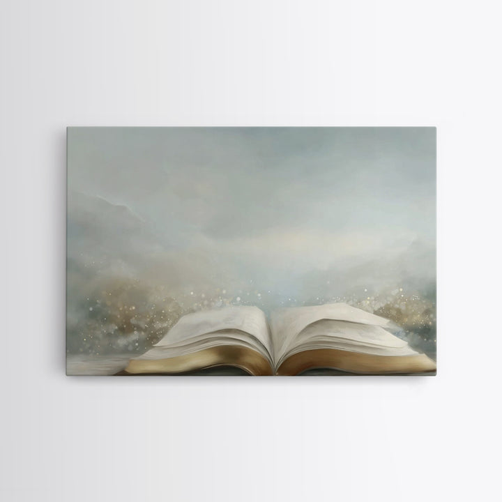 Spirit Of Wisdom – Framed Canvas Print – Christian Wall Art – Christian Painting – Christian Art Canvas – Minimalist Christian Art – Christ