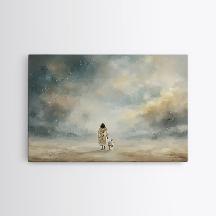 Heavenly Way | Framed Canvas Print | Christian Wall Art | Jesus Art Print | Christian Christmas Art | Christian Decor | Christian Painting