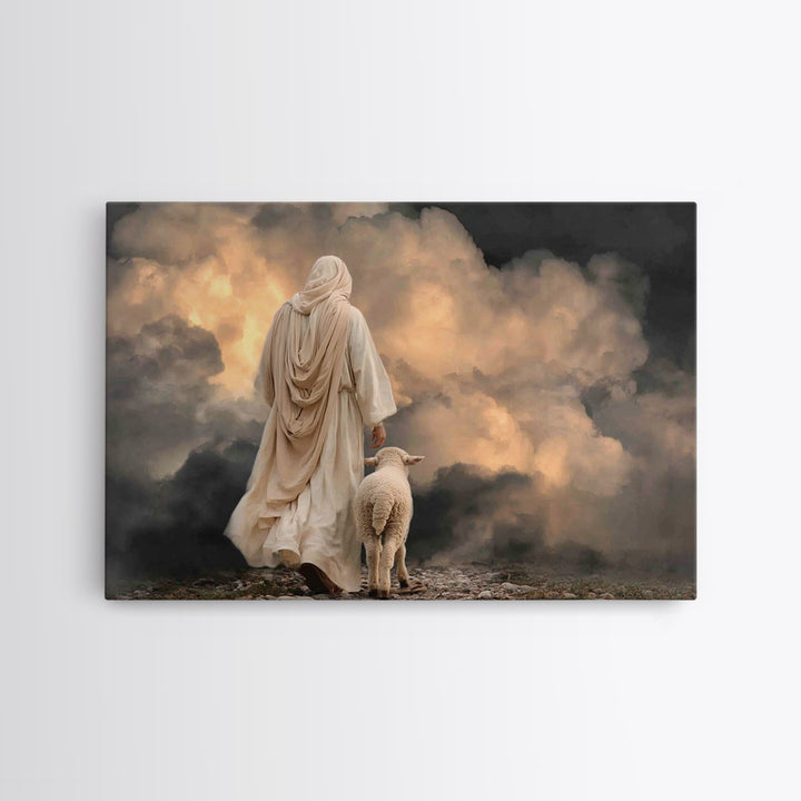 Desert Hope – Framed Canvas Print – Jesus Canvas Art – Christian Wall Art – Moody Christian Art – Christian Art Canvas – Christian Gift Ide