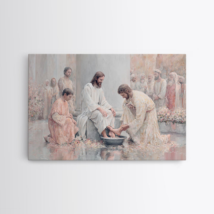 Servant Grace – Framed Canvas Print – Christian Wall Art – Christian Art Canvas – Jesus Painting – Christian Art Print – Christian Gift