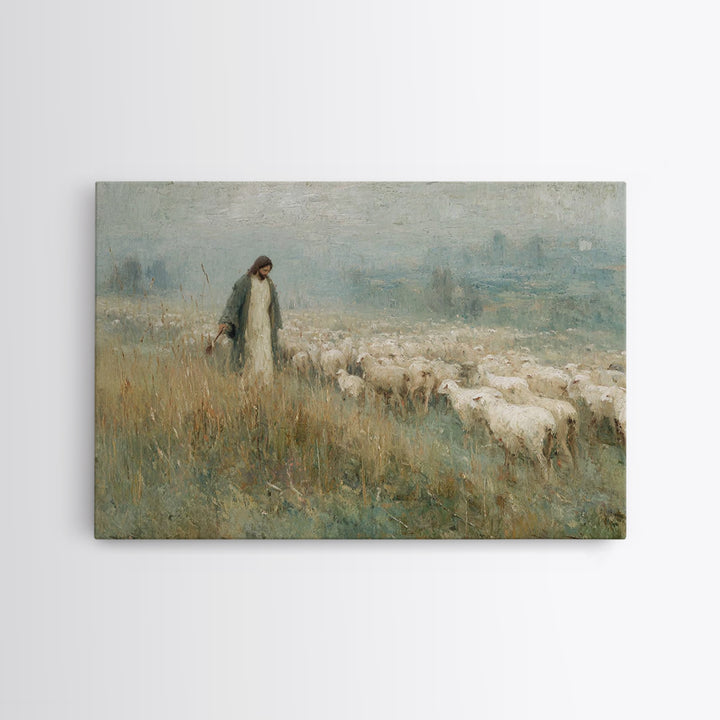 Jerusalem Crowds – Framed Canvas Print – Christian Art Print – Jesus Painting – Christian Wall Art – Christmas Art Prints – Christian Gift