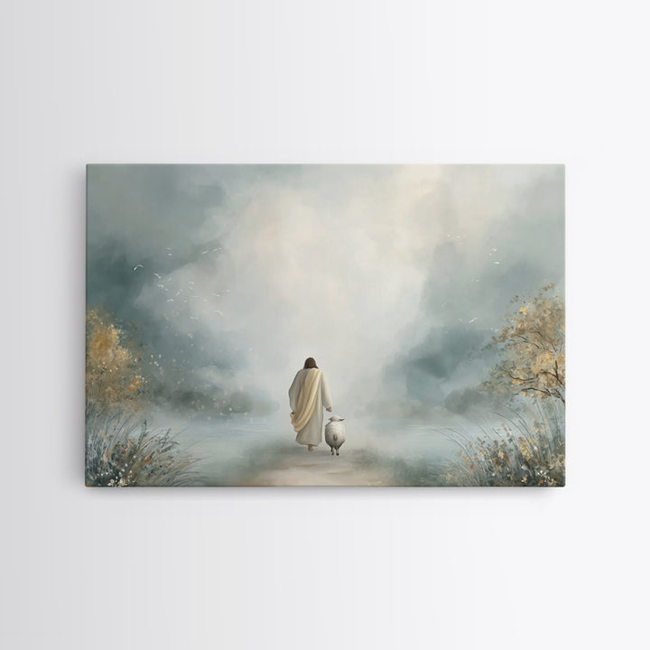 Pathway Of Hope – Framed Canvas Print – Christian Wall Art – Christian Christmas Art – Christian Art Canvas – Jesus Painting – Christian De