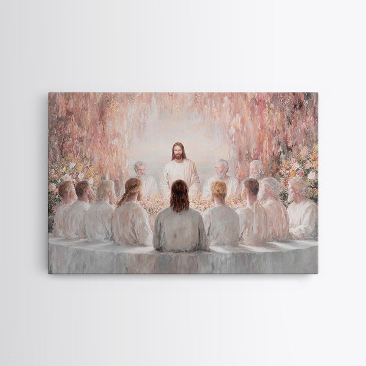 Garden Covenant – Framed Canvas Print – Christian Christmas Art – Jesus Art Print – Christian Wall Art – Unique Christian Art – Christian D