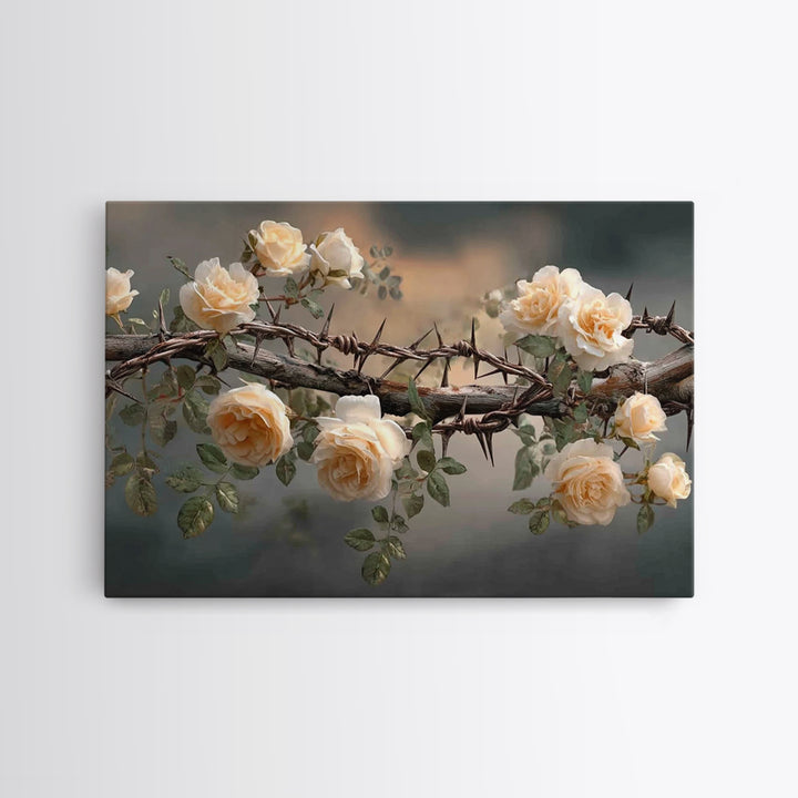Purity Of Care | Framed Canvas Print | Christian Wall Art | Christian Art Canvas | Minimalist Christian Art | Christian Decoration | Christ