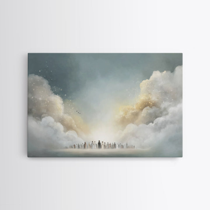 Garden Workshop – Framed Canvas Print – Christian Art Canvas – Jesus Painting – Christian Wall Art – Unique Christian Art – Christian Gift