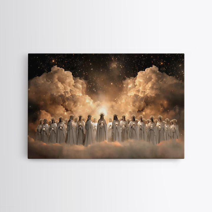 Heavenly Choir – Framed Canvas Print – Christian Wall Art – Christian Art Canvas – Jesus Painting – Christian Christmas Art – Christmas Wal