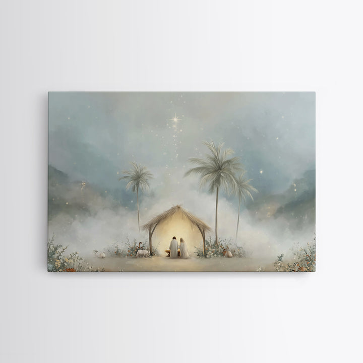 Star of Peace – Framed Canvas Print – Christian Wall Art – Christian Art Canvas – Christmas Art Work – Modern Christian Art – Christian Dec