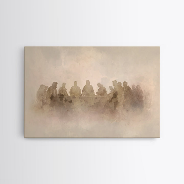 Sacred Fellowship – Framed Canvas Print – Christian Wall Art – Christian Art Canvas – Jesus Painting – Christian Decor – Christian Art – Mo