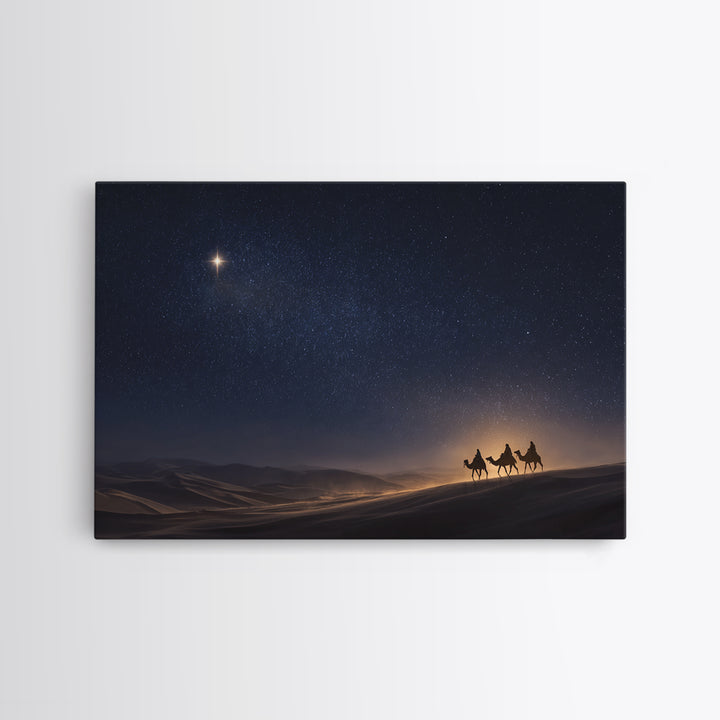 Epiphany Sky | Framed Canvas Print | Christian Art | Christmas Canvas Wall Art | Christian Art Canvas | Christian Gift Ideas | Christmas Ar