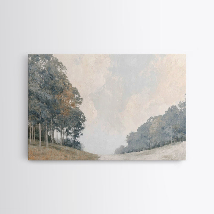 Quiet Hillside Grace | Framed Canvas Print | Christian Art Work | Subtle Christian Art | Christian Wall Art | Christian Art Canvas | Large