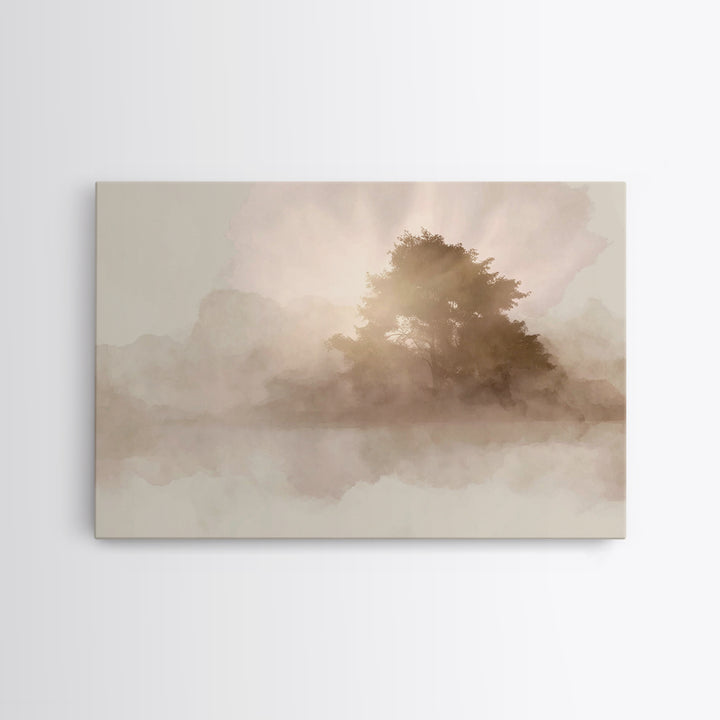 Radiant Morning Sky | Framed Canvas Print | Christian Art Canvas | Modern Christian Art | Christian Wall Art | Subtle Christian Art | Chris