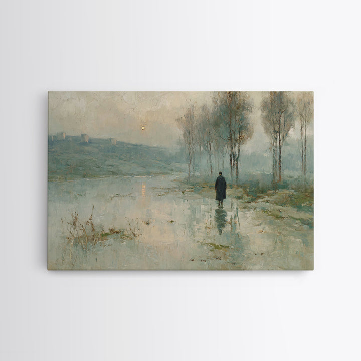 Valley Of Light – Framed Canvas Print – Christian Art Canvas – Christian Wall Art – Moody Christian Art – Christian Art Print – Modern Chri
