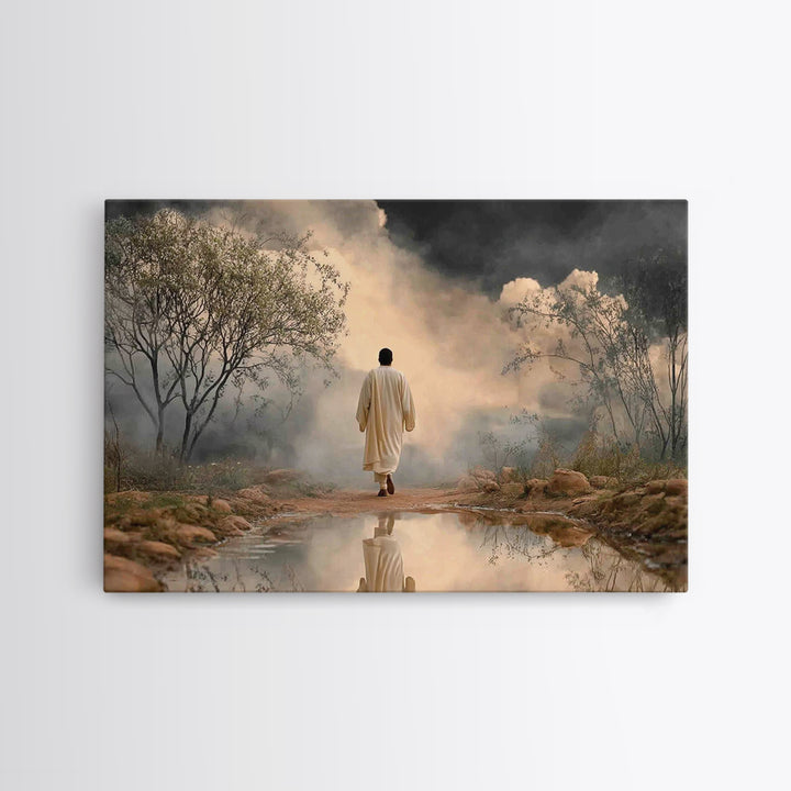 Rising Dawn Hope, Framed Canvas Print, Christian Art Canvas, Christian Wall Art, Subtle Christian Art, Modern Christian Art, Christian Art