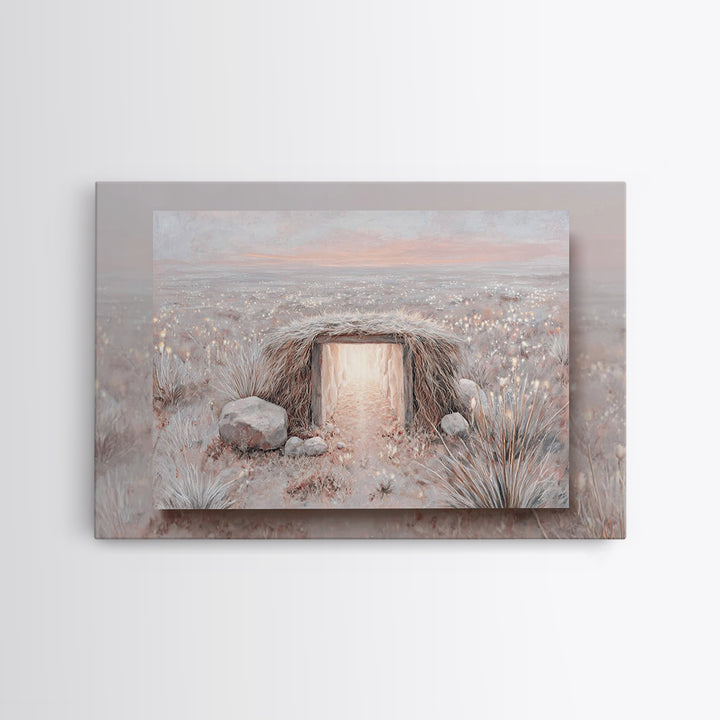 Heaven’s Doorway – Framed Canvas Print – Christian Wall Art – Christian Art Canvas – Christian Christmas Art – Christmas Art Prints – Chris