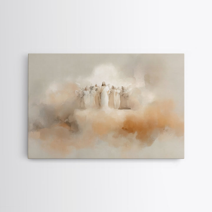 Radiant Host | Framed Canvas Print | Christian Art Canvas | Jesus Painting | Christian Wall Art | Large Christian Painting | Unique Christi