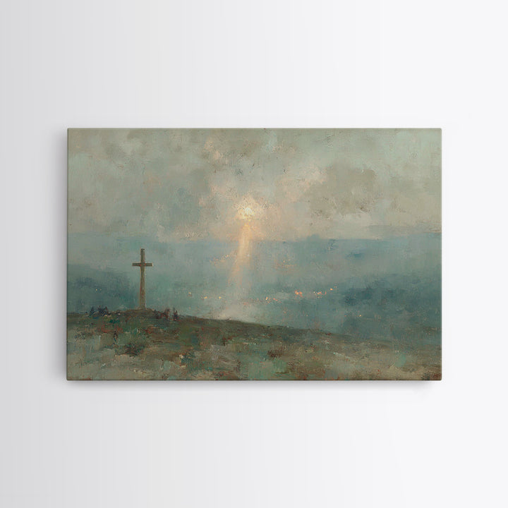 Twofold Grace – Framed Canvas Print – Jesus Painting – Christian Art Canvas – Modern Christian Art – Christian Wall Art – Christian Gift Id