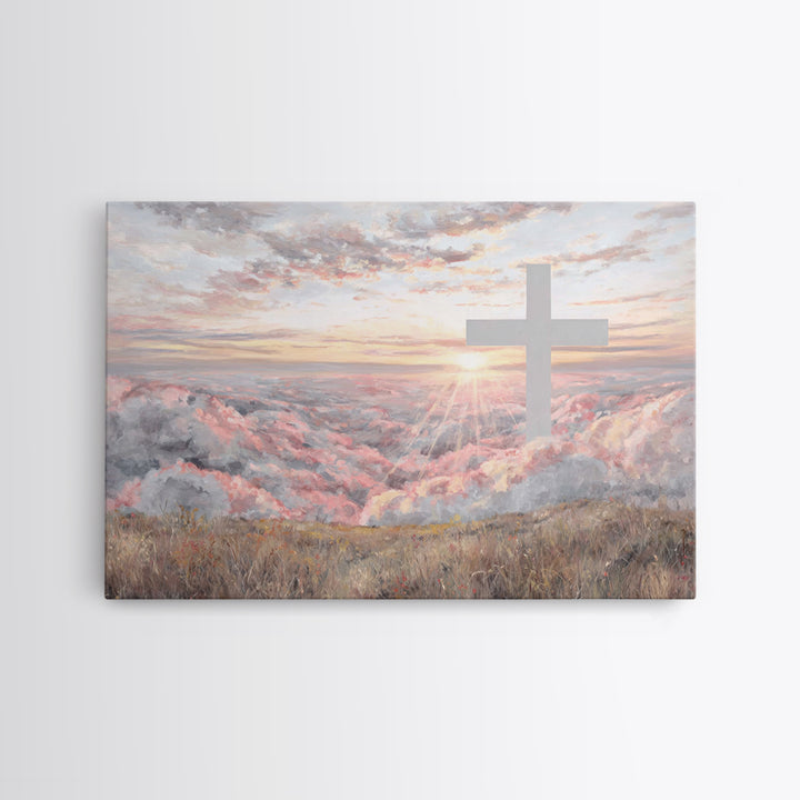 Horizon Of Hope – Framed Canvas Print – Christian Art Canvas – Christian Wall Art – Subtle Christian Art – Christian Gift – Christian Paint