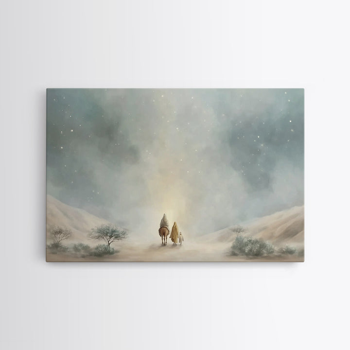 Guided By Light, Framed Canvas Print, Christian Wall Art, Christian Art Print, Subtle Christian Art, Christian Art Canvas