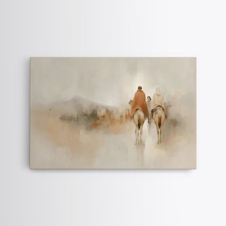 Soft Journey Home | Framed Canvas Print | Christian Art Painting | Christian Wall Art | Abstract Christian Art | Christian Art Print