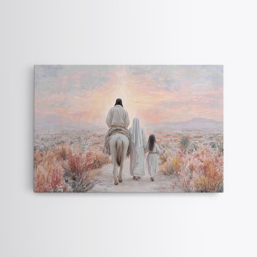 Walk Of Faith – Framed Canvas Print – Christian Art Canvas – Christian Wall Art – Modern Christian Art – Christian Gift Ideas