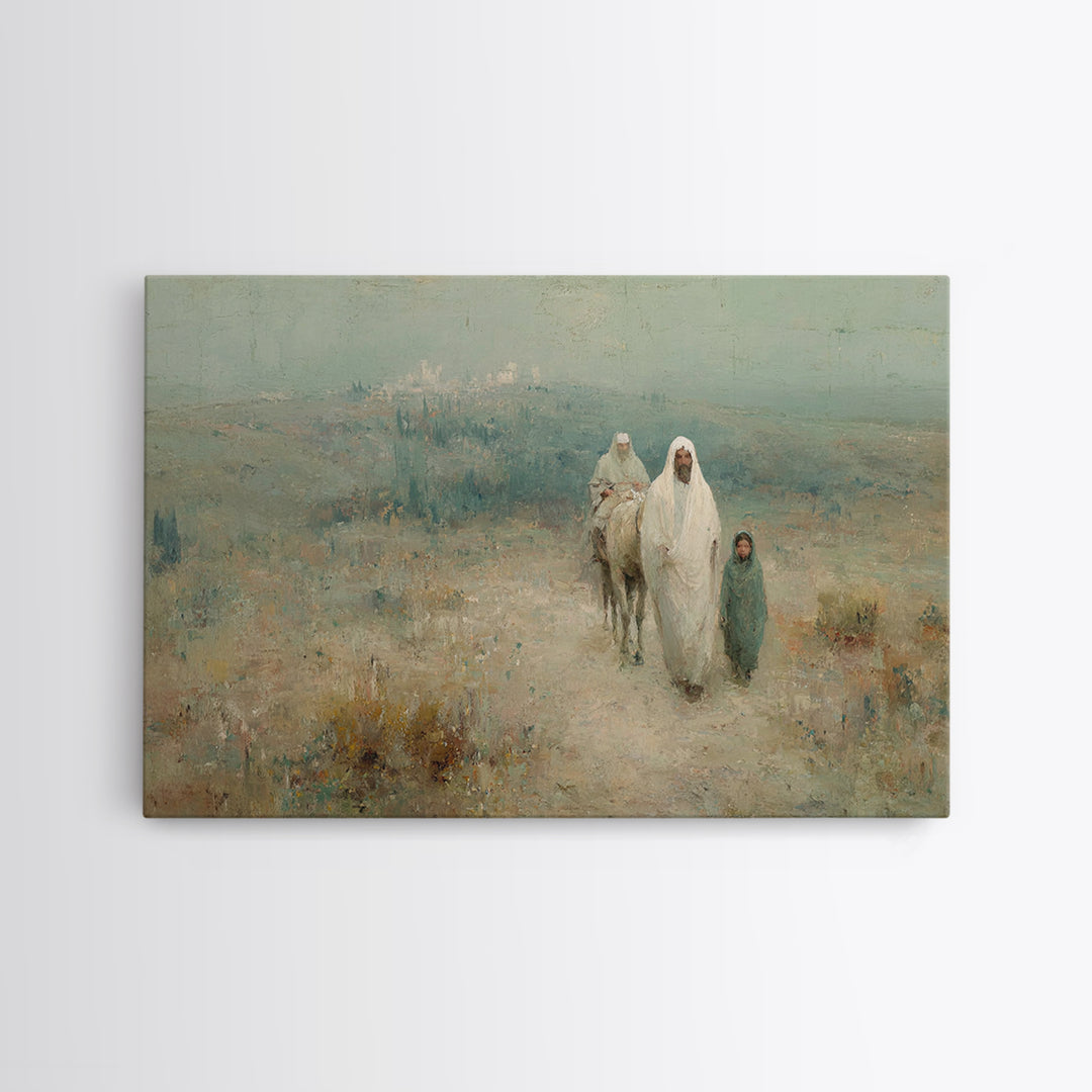 Journey Of Faith | Framed Canvas Print | Christian Art | Christian Art Canvas | Christian Wall Art | Christmas Art Prints | Jesus Painting