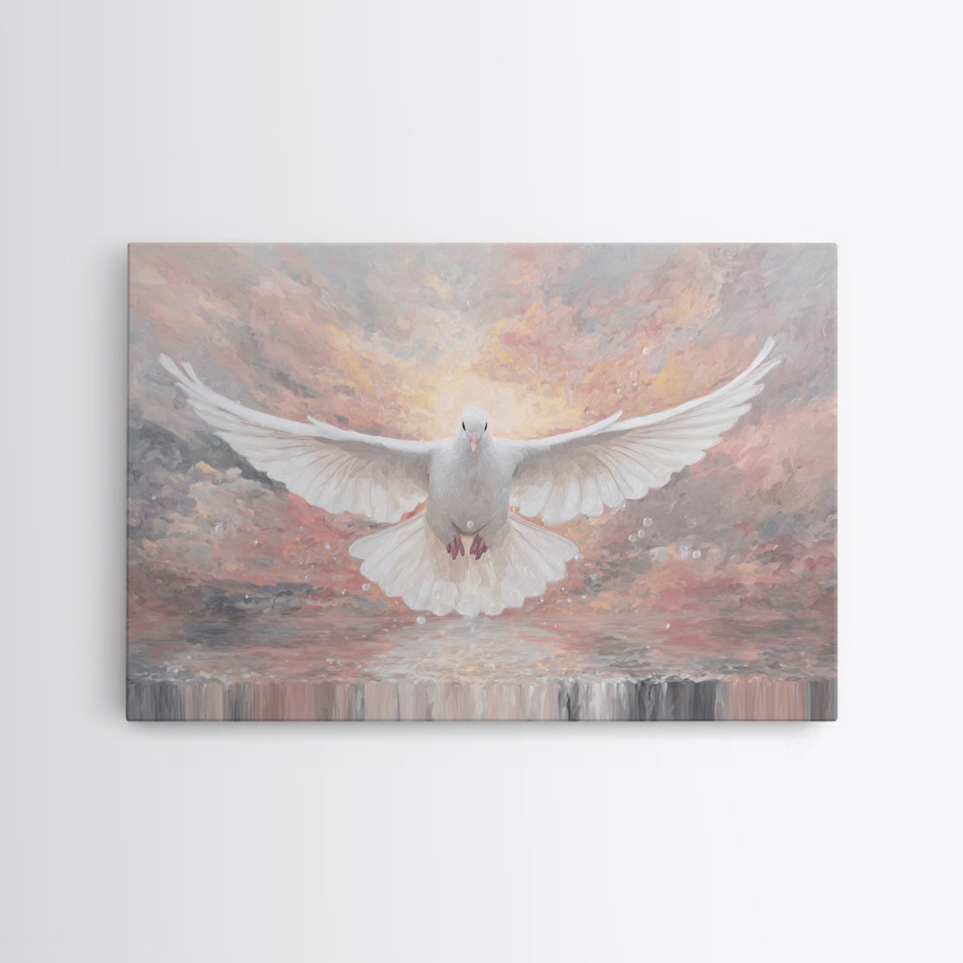 Dawn Of Grace, Framed Canvas Print, Christian Wall Art, Christian Art Canvas, Christian Christmas Art, Christmas Canvas Wall Art, Jesus Pai