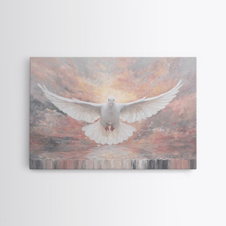 Dawn Of Grace, Framed Canvas Print, Christian Wall Art, Christian Art Canvas, Christian Christmas Art, Christmas Canvas Wall Art, Jesus Pai