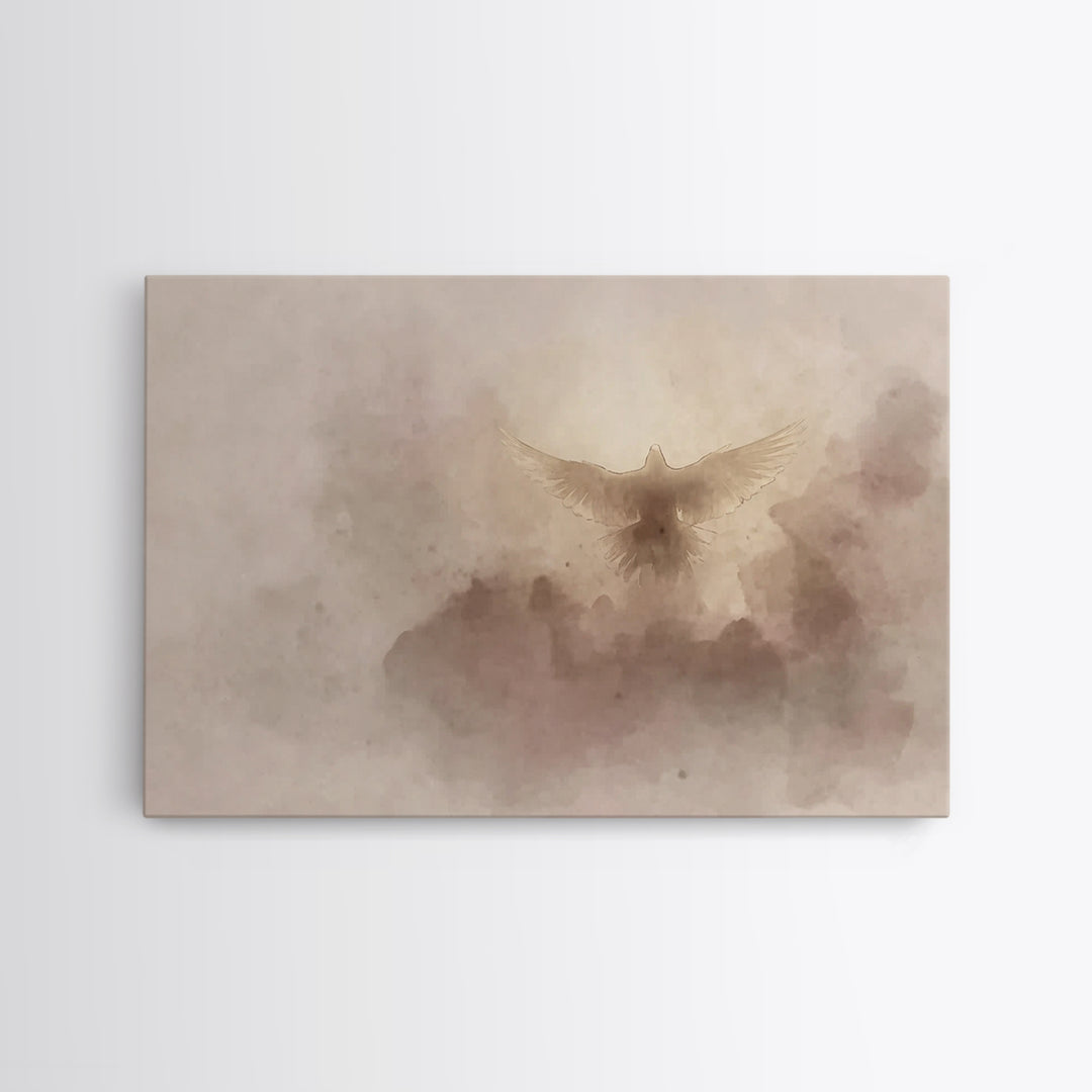 Spirit Of Dawn – Framed Canvas Print – Christian Wall Art – Christian Art Canvas – Christian Art – Christmas Art – Christian Decor