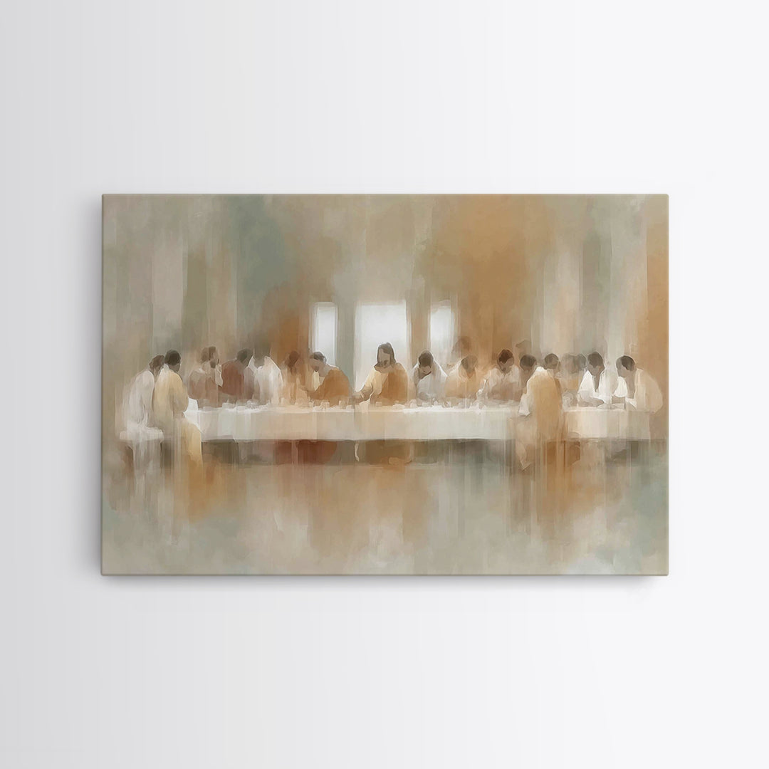 Eternal Gathering - Framed Canvas Print - Christian Wall Art - Christian Art Canvas - Moody Christian Art - Jesus Painting - Christian Chri
