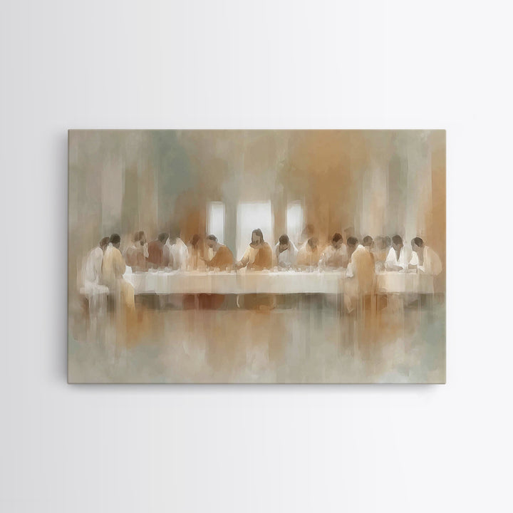 Eternal Gathering - Framed Canvas Print - Christian Wall Art - Christian Art Canvas - Moody Christian Art - Jesus Painting - Christian Chri
