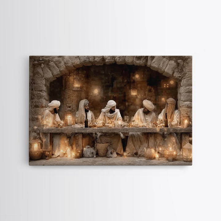 Blessed Assembly - Framed Canvas Print - Christian Wall Art - Christian Art Canvas - Jesus Painting - Christian Decor For Home - Unique Chr