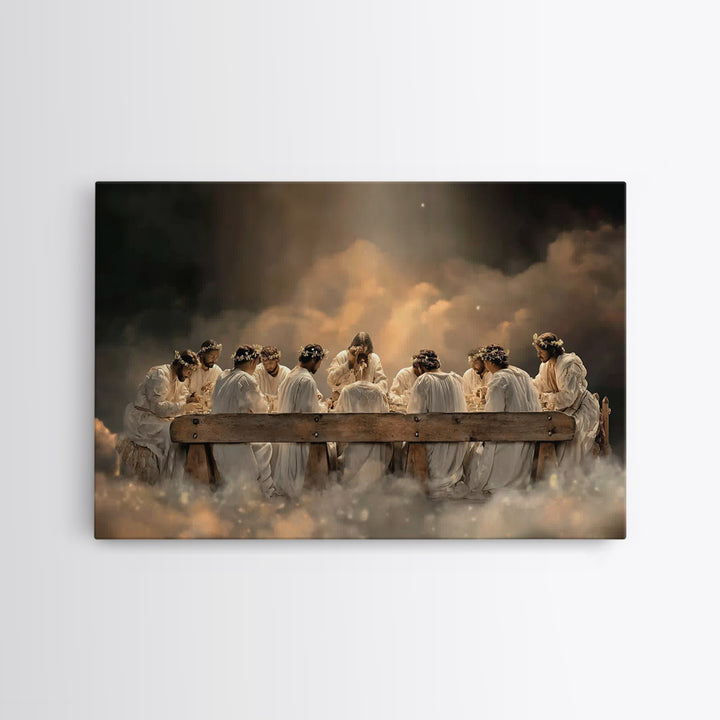 Heavenly Feast Unity | Framed Canvas Print | Christian Christmas Art | Christian Art Canvas | Jesus Painting | Christian Decorations | Mode