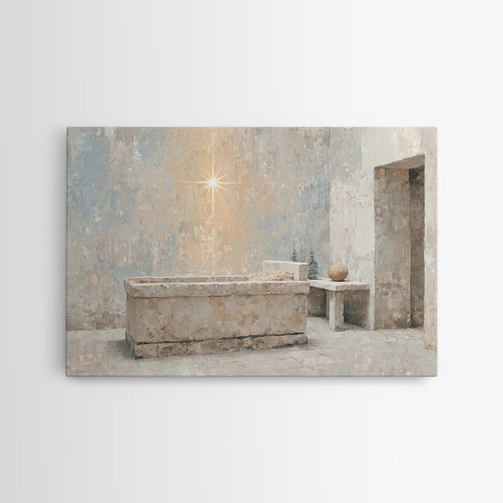 Renewed Journey | Framed Canvas Print | Christian Wall Art | Christian Art Canvas | Jesus Painting | Vintage Christian Art | Christian Art