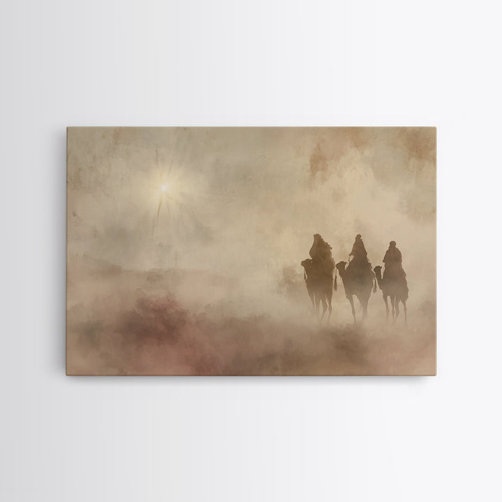 Star Of Promise – Framed Canvas Print – Christian Wall Art – Christian Art Canvas – Christian Christmas Art – Christmas Art – Christian Dec