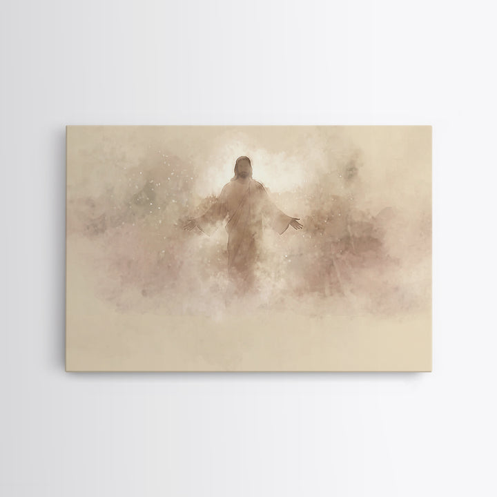 Radiant Messiah | Framed Canvas Print | Jesus Painting | Christian Art Canvas | Christian Wall Art | Christian Art | Christian Art Gift