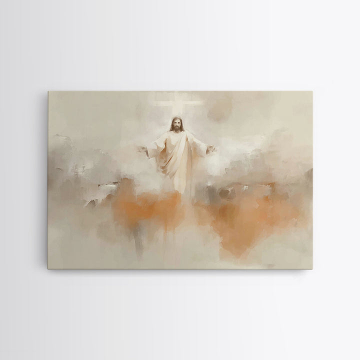 Light Of Mercy, Framed Canvas Print, Christian Wall Art, Christian Art Canvas, Jesus Painting, Christian Christmas Art, Christian Gift