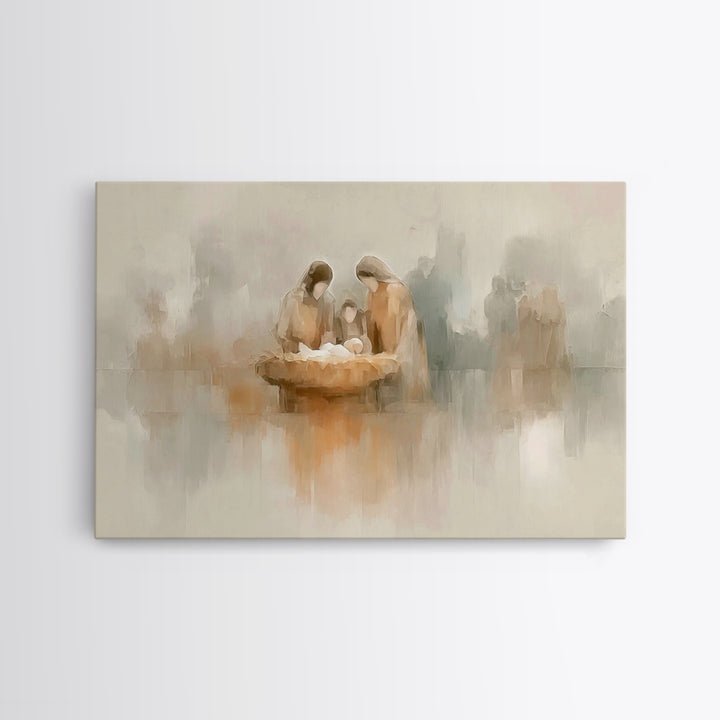 Star of Bethlehem – Framed Canvas Print – Christmas Art – Christian Wall Art – Christian Gift – Jesus Painting – Christian Art Canvas